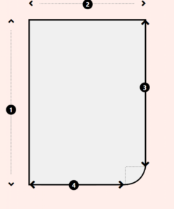 Frans bed topper met kleine ronding
